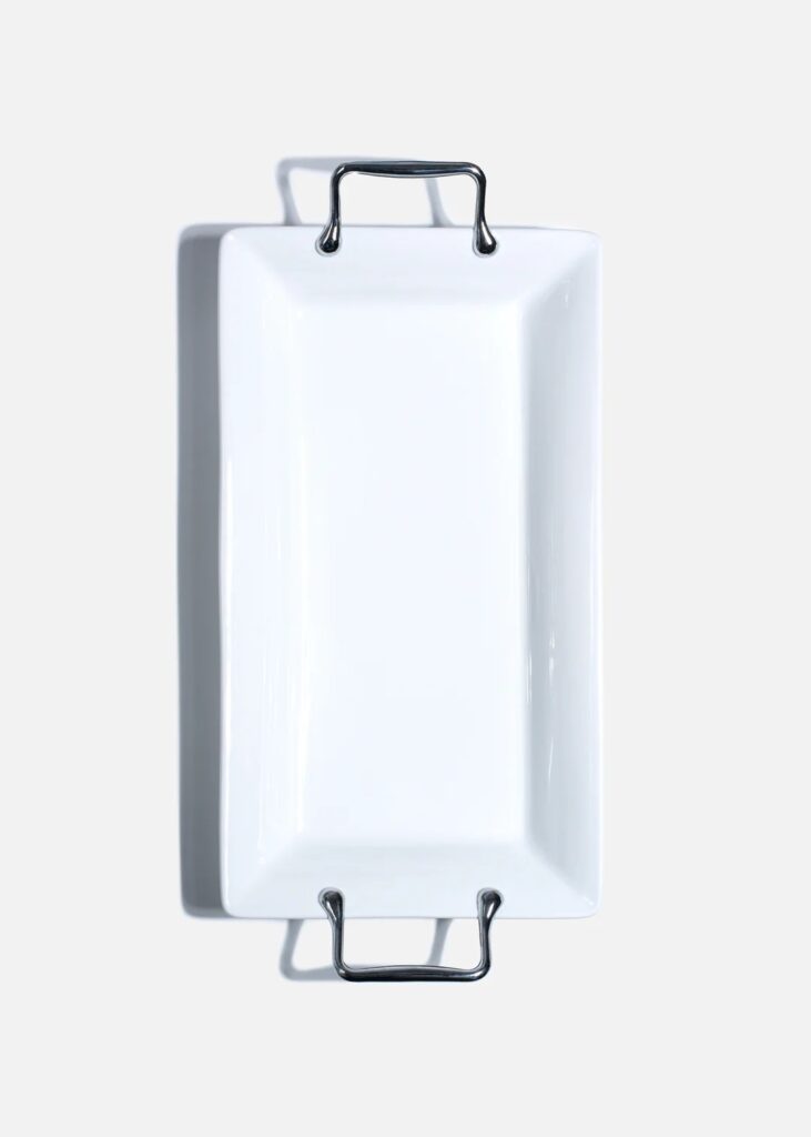 Charolas con Asa Blanco Charm (Juego de 3)