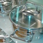 Juego de Ollas de Acero Inoxidable con Tapa de Vidrio