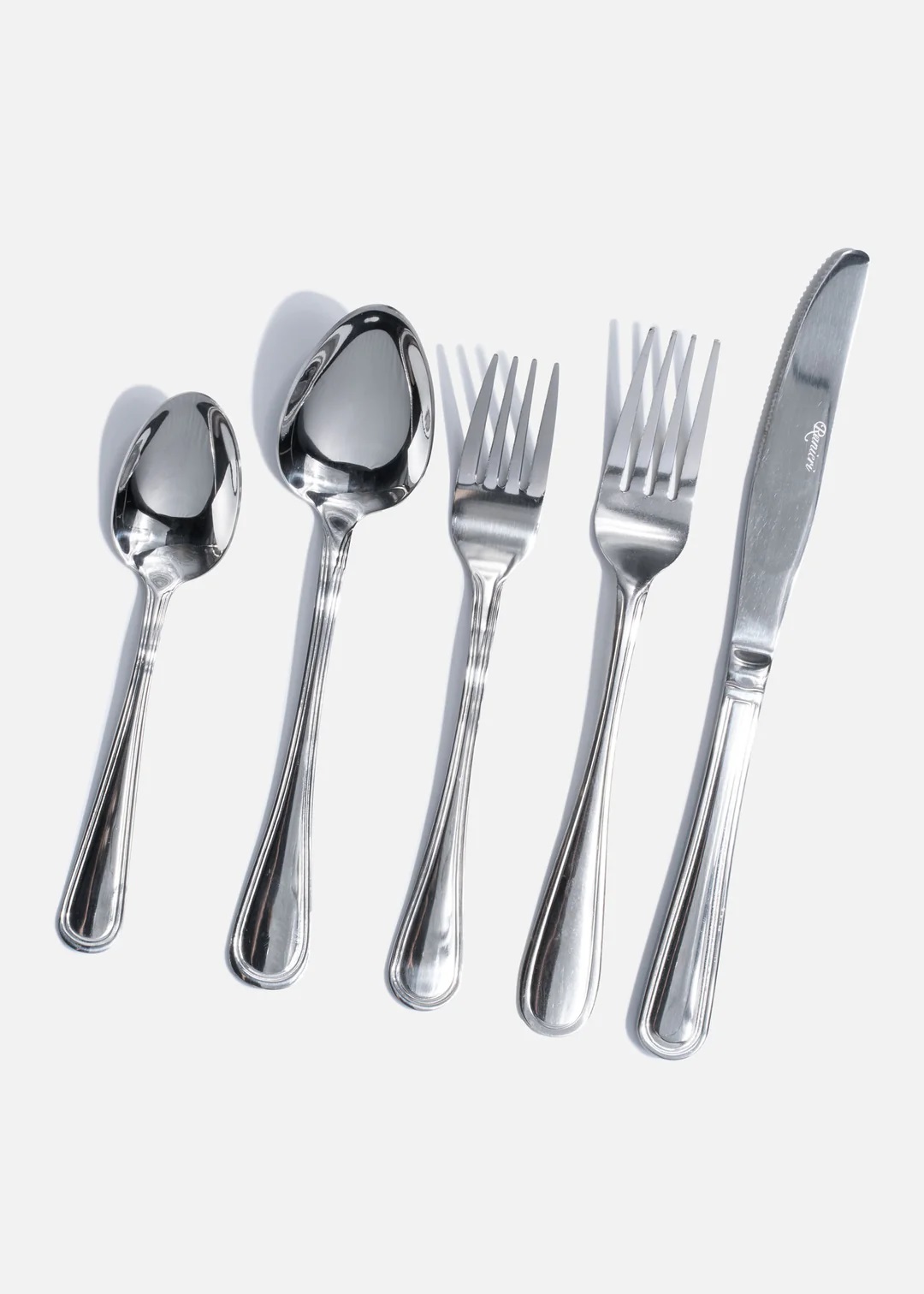 Set de Cubiertos de Acero Inoxidable Silver Ring