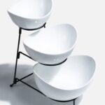 Set de Bowls Escalonados con Base Metálica