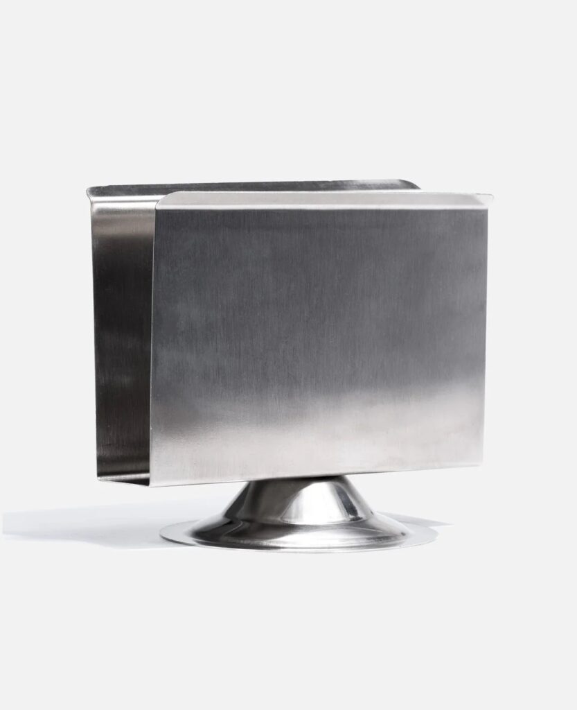 Servilletero Metálico de Base Redonda